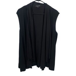 Vikki Vi Classic Stretchy Swing Vest Women's Plus Size 3X Black Made in USA New
